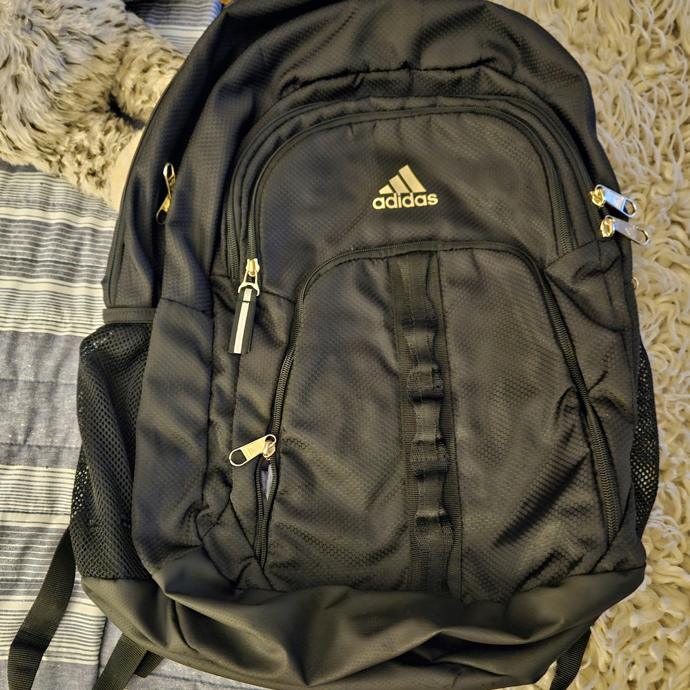 adidas Black and Gold Kids Backpack